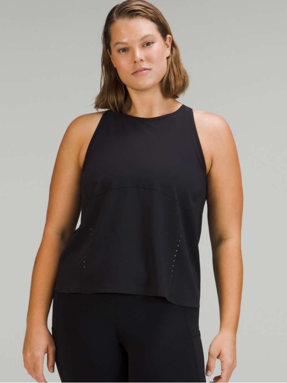 Lululemon Swift Ventilated Racerback Running black Tank Top athletic sporty 4